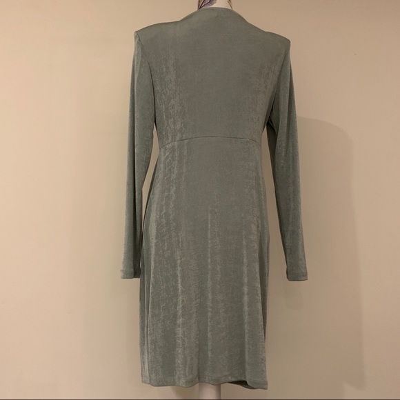 ASOS Women’s Asymmetrical Wrap Midi Dress Size 16 - Picture 6 of 9